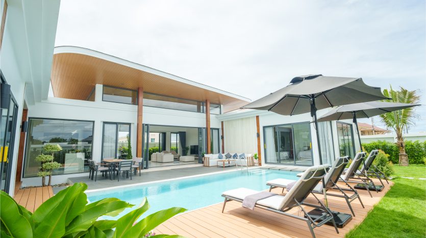 Tropical Contemporary Designed Thipurai Luxury Pool Villa for Sale Hua Hin