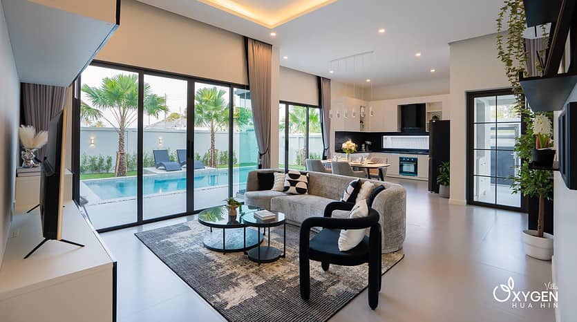 Luxurious 3-Bedroom House for Sale at Oxygen Hua Hin Villa