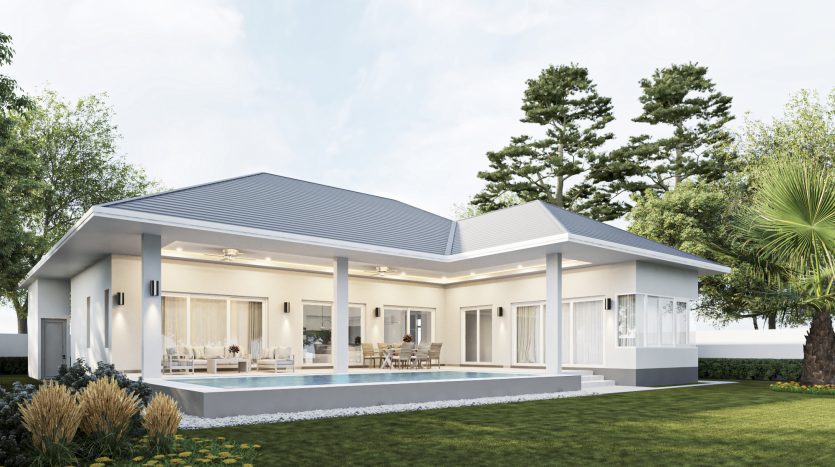 Modern Luxury Pool Villas For Sale in Tavisa Hua Hin Real Estate Project