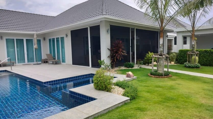Fully Furnished Baan Phu Thara 3 Bed, 2 Bath Luxury Villa for Sale in Hua Hin
