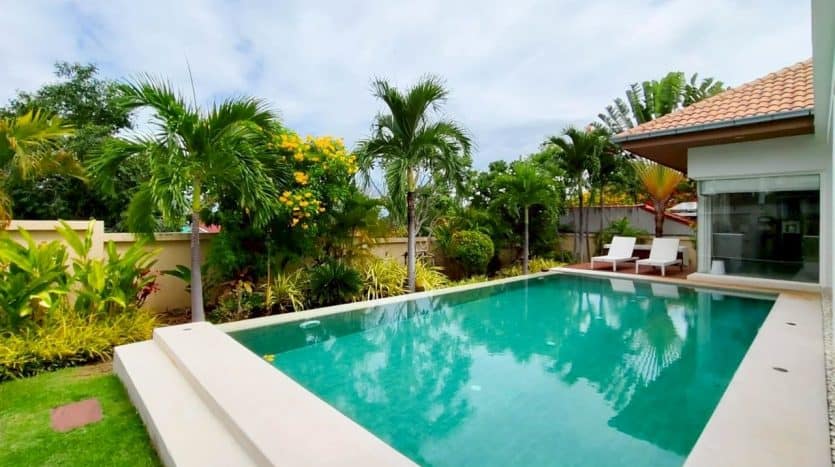 Ready to Move-in Luxury Pool Villa Near Golf Course for Sale In Hua Hin